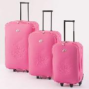 Beverly Hills Polo Club - 3-Piece Embossed Luggage Set