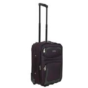 Expandable Aubergine Suitcase - 52cm