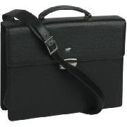 Braun Buffel Uomo Embossed Leather Briefcase