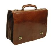 Pellevera Italian Leather Briefcase
