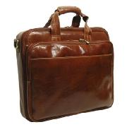 Pellevera Leather Briefcase Lap Top Holder