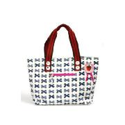 Pink Lining Busy Day Shopper In Blue White Bow Laminate