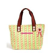 Pink Lining Busy Day Shopper In Green/Red