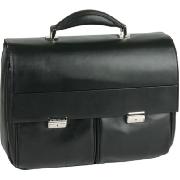 Samsonite Leather Business Line Laptop Case 2 Pockets