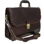 Falcon Exclusive One of A Kind Italian Leather Briefcase (Slight Second)