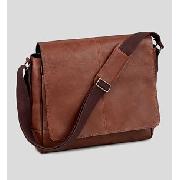 Collezione Luxury Leather Messenger Bag
