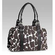 Giraffe Print Bowler Bag
