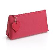 Red Heart Charm Cosmetics Bag