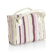 Stripe Cosmetic Clam Bag