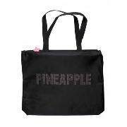 Pineapple - Black 'Shopper' Bag