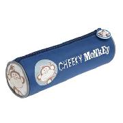 Red Herring - Blue 'Cheeky Monkey' Pencil Case