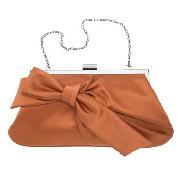 J by Jasper Conran - Orange Silk Bow Bag