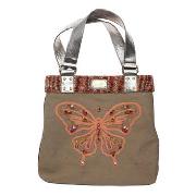 Butterfly by Matthew Williamson - Peach Butterfly Shopper Bag