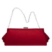 J by Jasper Conran - Red Silk Clutch Bag
