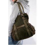 Next - Khaki Canvas Shopper Bag